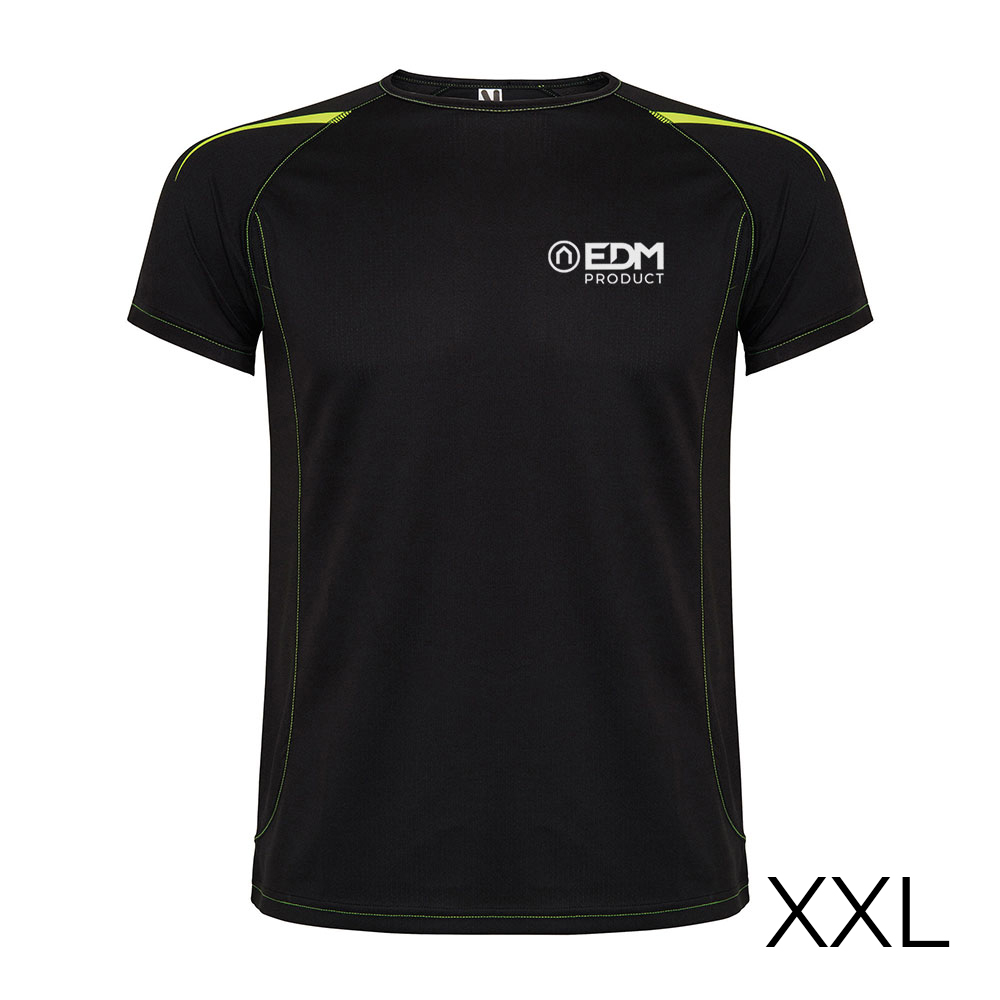 CAMISETA DEPORTIVA NEGRA TALLA-XXL ROLY