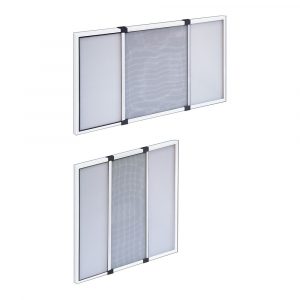 MOSQUITERA EXTENSIBLE BLANCA 90 x 70 cm, 2 piezas