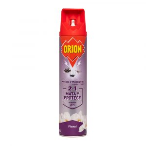 INSECTICIDA AEROSOL MOSCAS Y MOSQUITOS CON AROMA FLORAL 600 ml