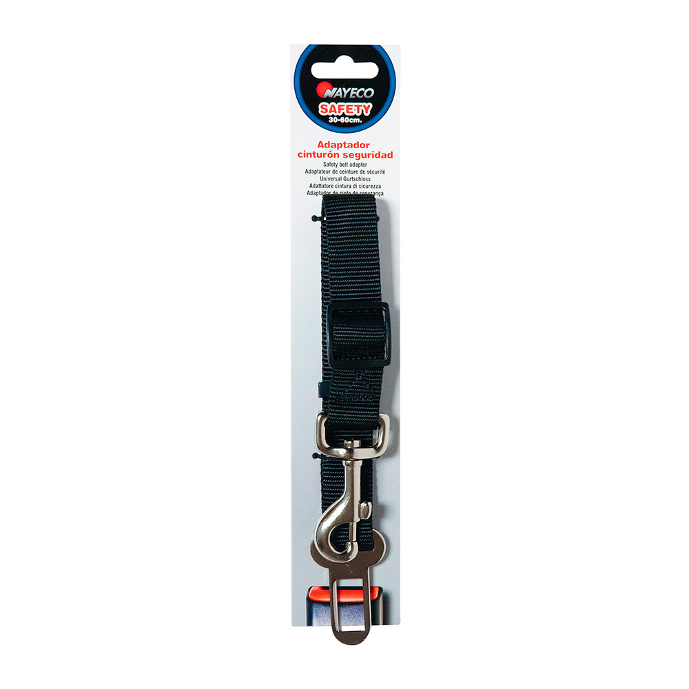 ADAPTADOR-CINTURON SEGURIDAD 20 mm NEGRO