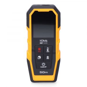 MEDIDOR LÁSER CON FUNDA 5,2 x 2,4 x 12,3 cm