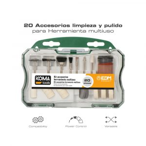 ACCESORIOS PARA MINI HERRAMIENTA MULTIUSOS ROTATIVA REF: 08709, SET 20  PIEZAS