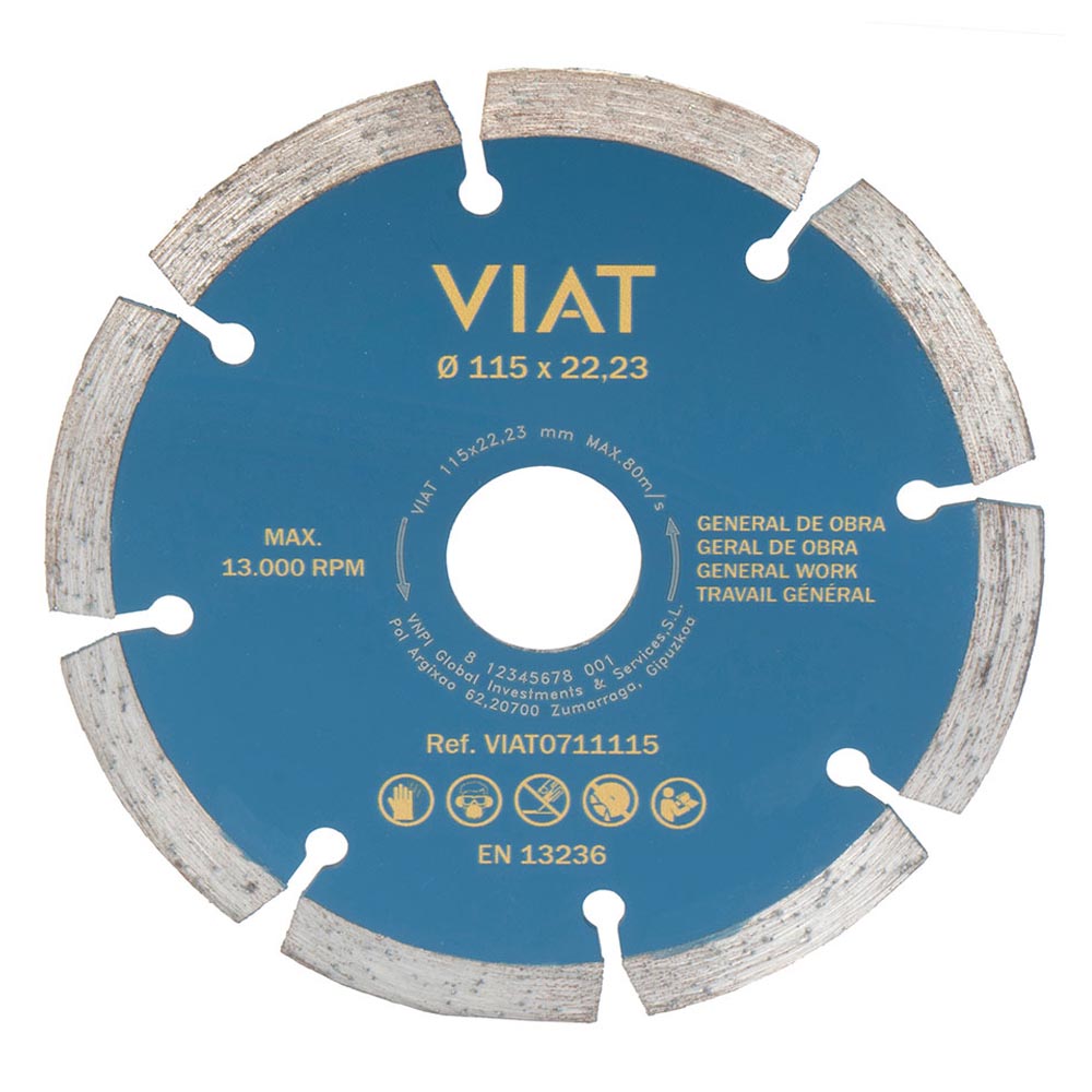 DISCO DIAMANTADO SEGMENTADO Ø115 x 2,0 x 22,23 mm