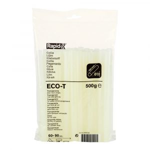 BARRA DE COLA TERMOFUSIBLE ECO T, TRANSPARENTE, Ø12 x 190 mm, 500 g