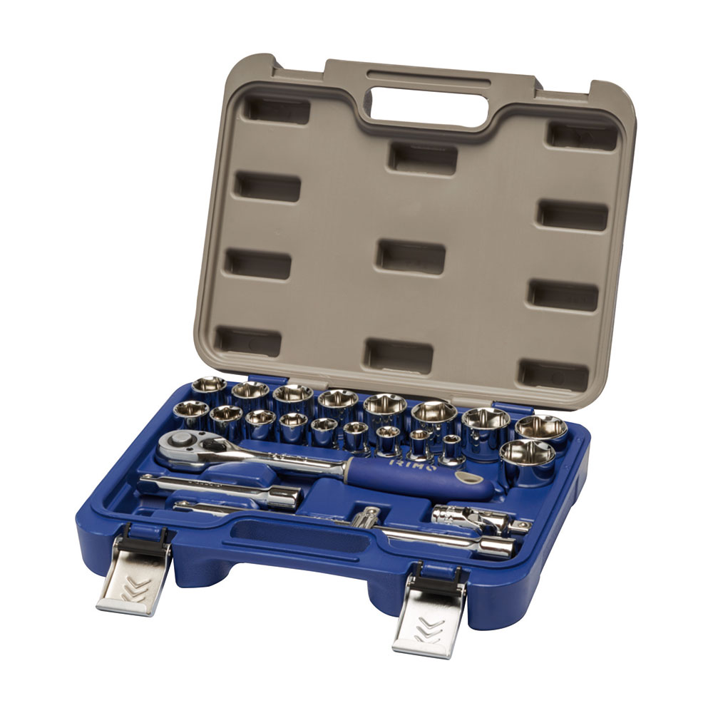 JUEGO CARRACA 1/2", VASOS HEXAGONALES (8-32mm), 23 PIEZAS 129-23-4