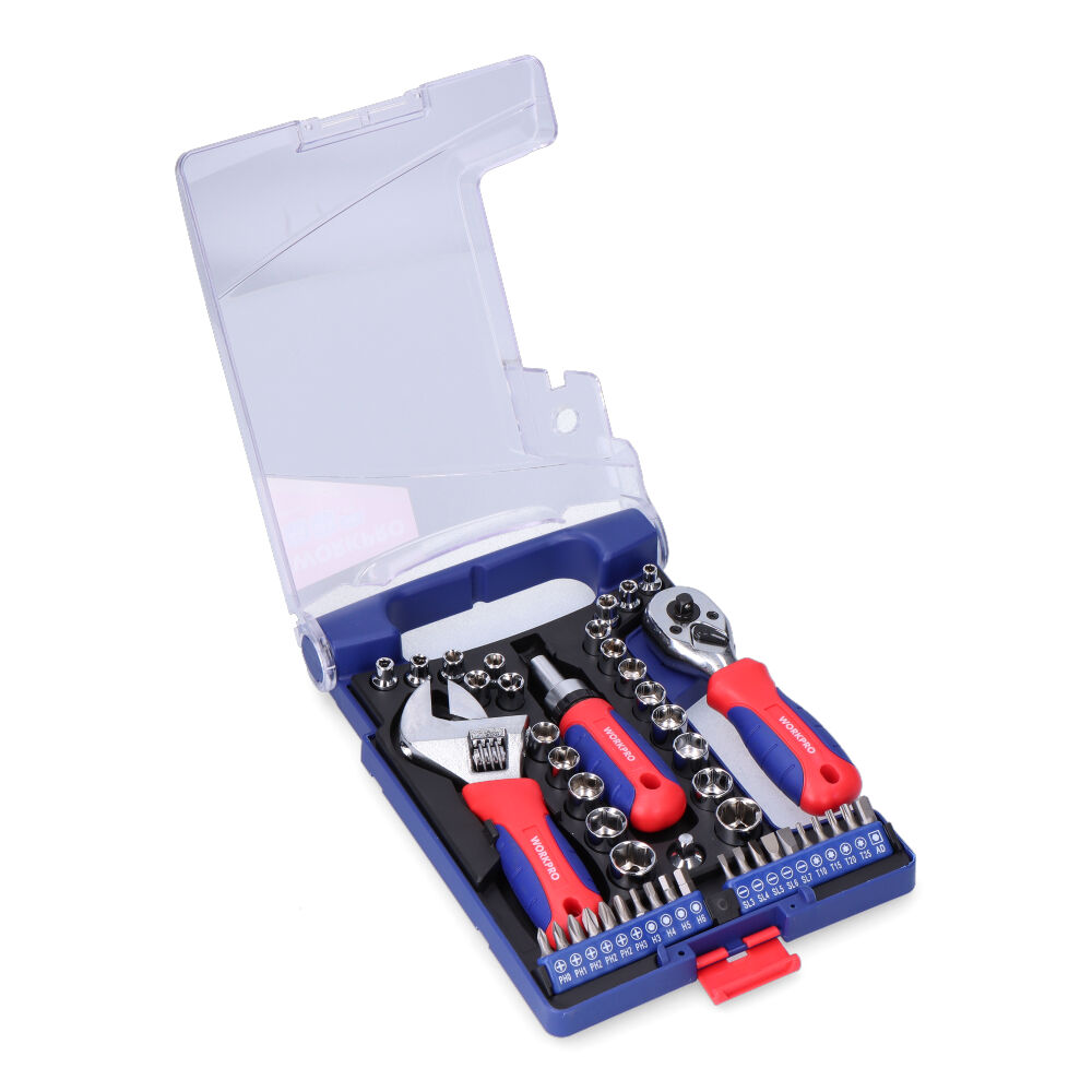 CONJUNTO DE HERRAMIENTAS CORTAS DE 46 PIEZAS