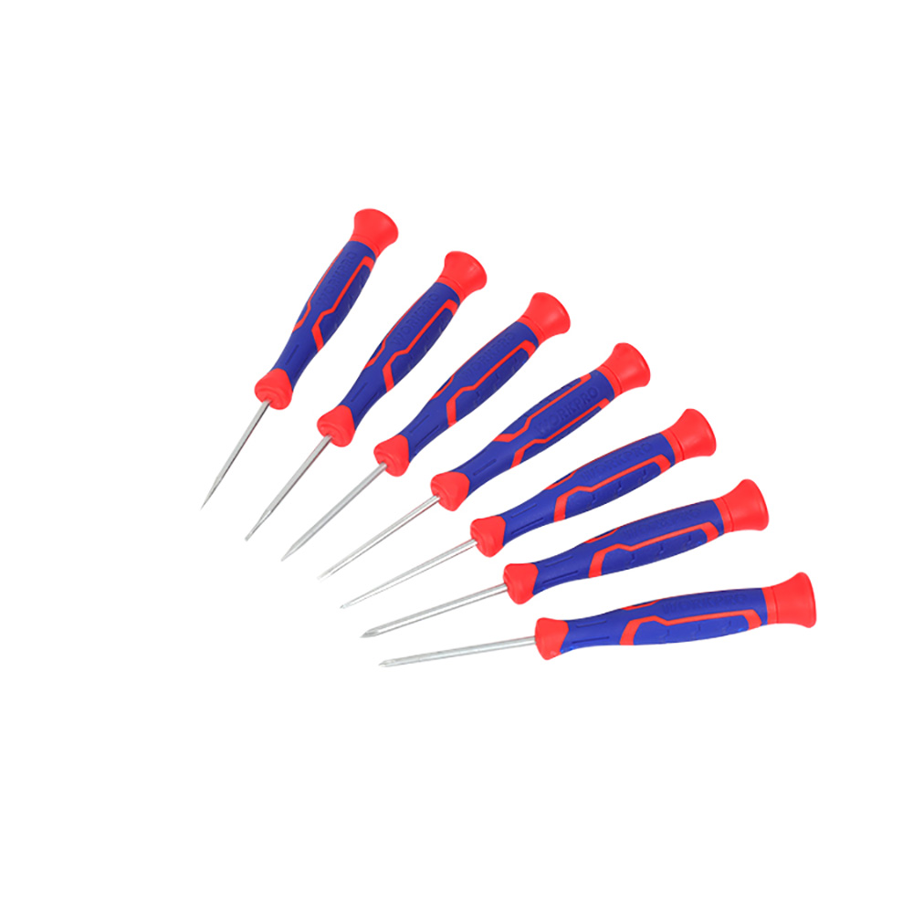 DESTORNILLADORES PRECISIÓN, 7 PIEZAS (3 PHILLIPS + 4 PLANO)