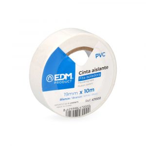 CINTA AISLANTE CALIDAD "SUPRA" BLANCA 19 mm x 10 m