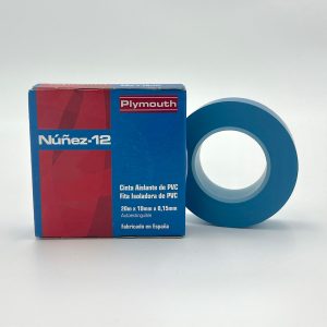 CINTA AISLANTE PVC ALTA ADHESIÓN AZUL 19 mm x 0,15 mm x 20 m