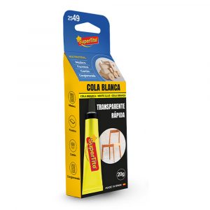 COLA BLANCA SECADO TRANSPARENTE, 20 g