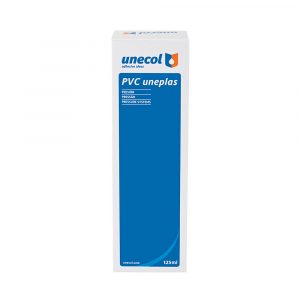PVC UNEPLAS, TUBO ALUMINIO 125ml ESTUCHE + DISPENSADOR A2026 UNECOL