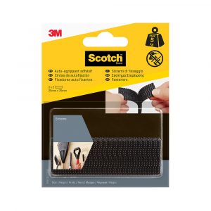 TIRA DE AUTOFIJACIÓN EXTREME NEGRA MÁX 5 Kg 25 x 76 mm, 2 uds