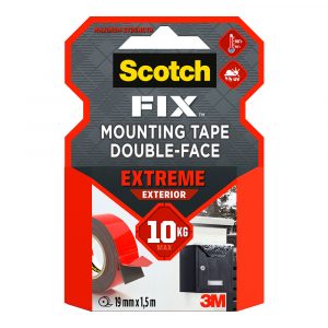 CINTA DOBLE CARA DE MONTAJE EXTREME PARA EXTERIORES, MÁX 10 Kg 19 mm x 1,5 m