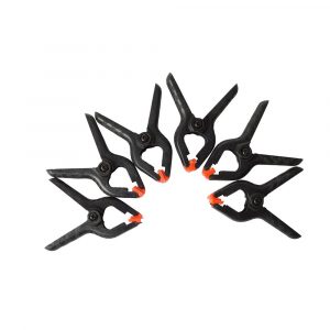 PACK DE 6 PINZAS DE RESORTE, MEDIDA 65mm. KINZO