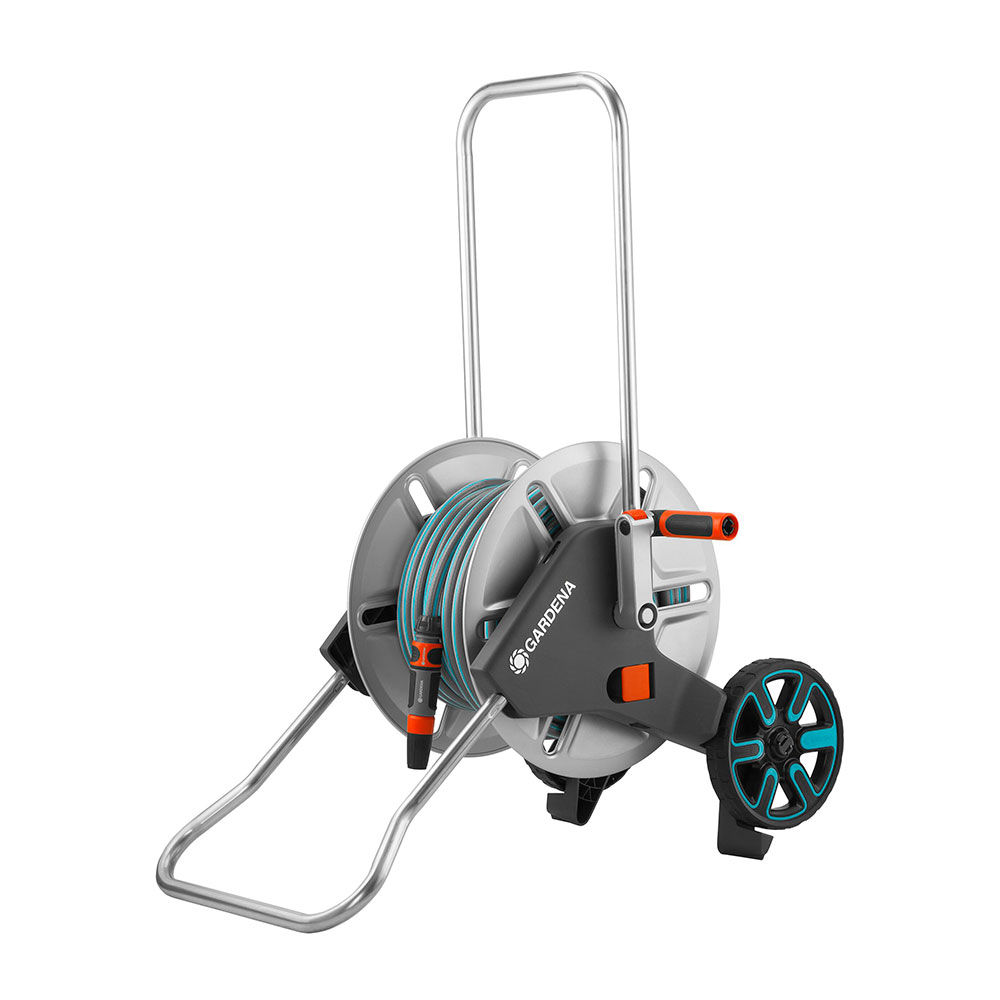 CARRO DE METAL CON MANGUERA Ø15 mm 25 m