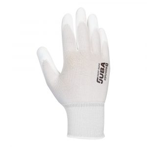 GUANTE KEEP SAFE PE CON PALMA PU, BLANCO TALLA 8
