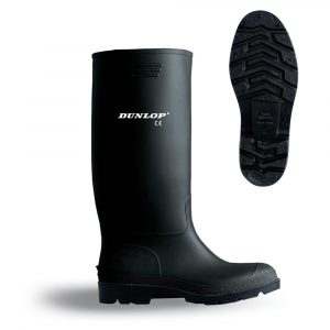 BOTA DE AGUA PVC CAÑA ALTA NEGRA TALLA 47