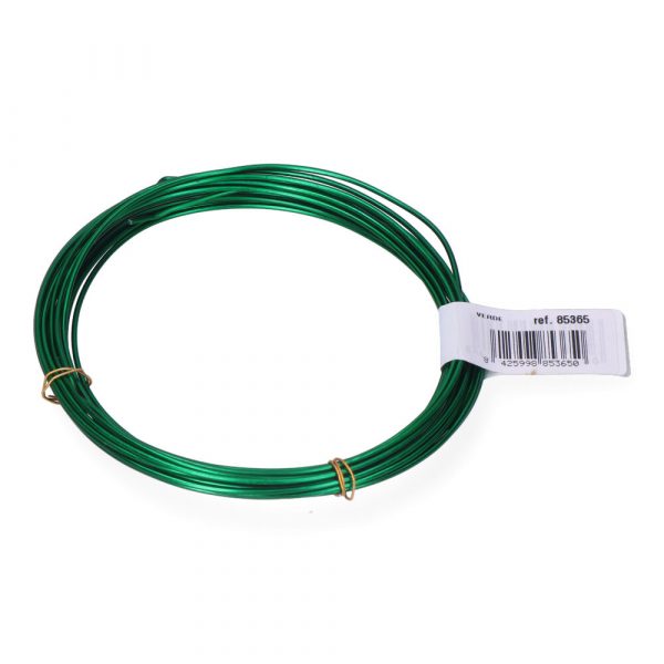ALAMBRE ALUMINIO VERDE, CALIBRE Ø1,5 mm x 5 m