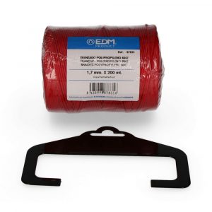 CORDÓN TRENZADO POLIPROPILENO 8842 ROJO, CALIBRE 1,7 mm x 200 m