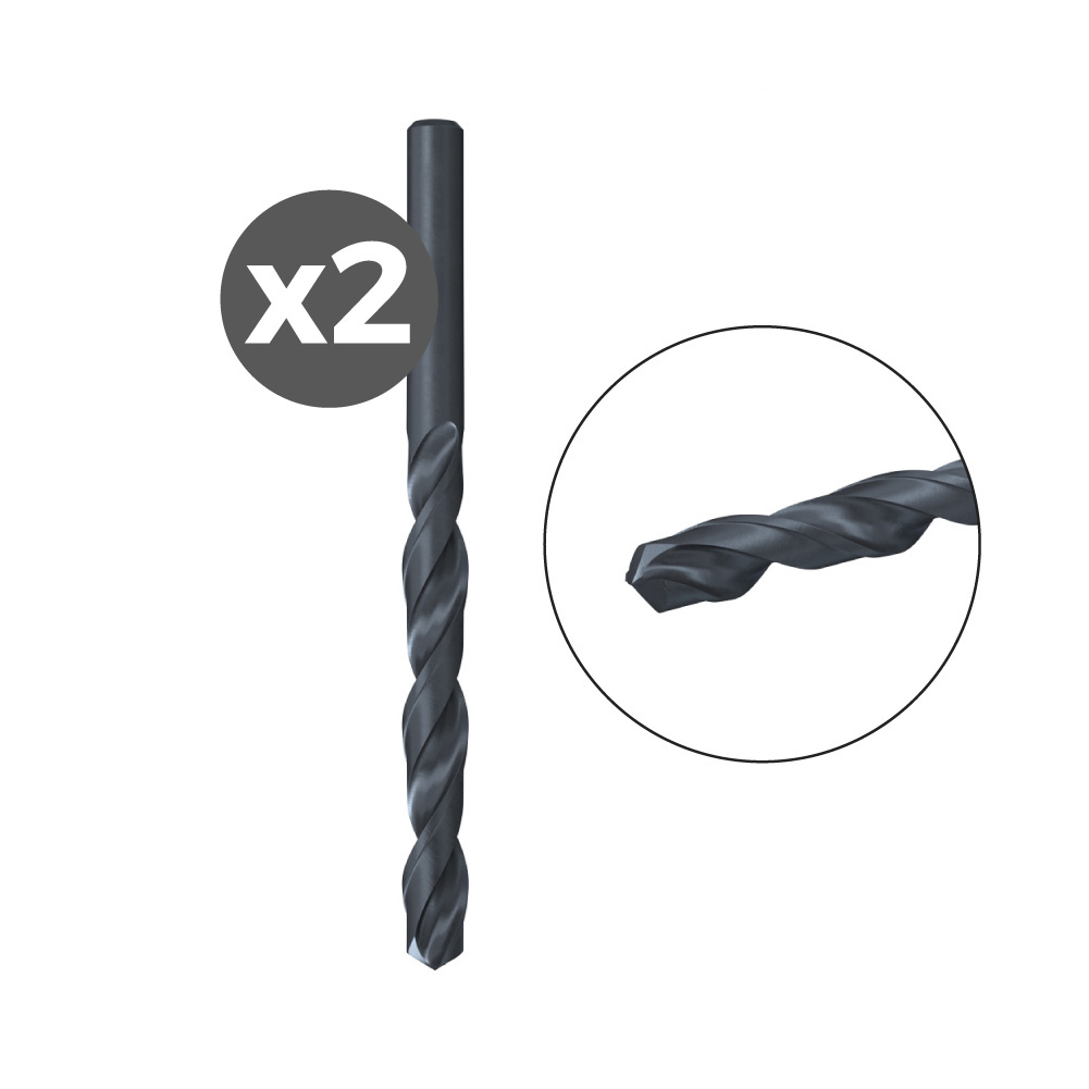 BROCA PARA METAL HSS-R DIN 338, 2 uds, Ø1,00 x 12/34 mm