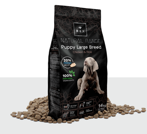 REX NATURAL RANGE PUPPY LARGE BREEDS 14KG