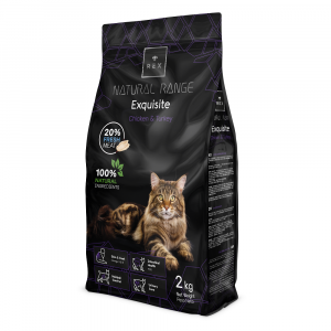 REX NATURAL RANGE GATOS ADULT EXQUISITE CHICKEN & TURKEY 2KG