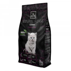 REX NATURAL RANGE KITTEN 3 KG GATOS CHICKEN & RICE