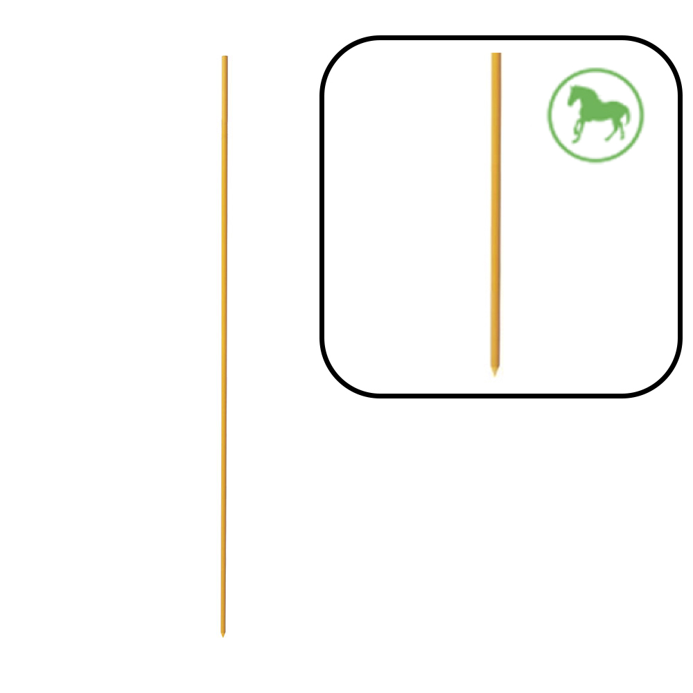 PACK 50 PIQUETAS FIBRA AMARILLA 150 cm