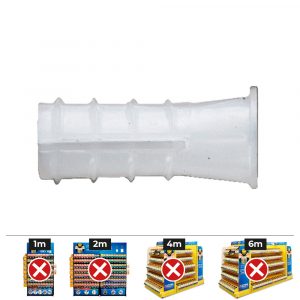 TACO DE PLÁSTICO TIPO B Ø 10 mm, CAJA 200 uds