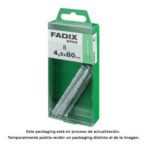 CAJA M 8 unid. CLAVO CP ESTRIADO ACERO 4,5x80mm FADIX