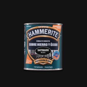 HAMMERITE ESMALTE METALICO NEGRO SATINADO 0.750L 5093689