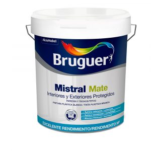 PINTURA PLÁSTICA ACRÍLICA ESTIRENADA INTERIOR/EXTERIOR MISTRAL BLANCO MATE 750 ml