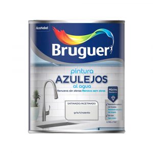 PINTURA AZULEJOS AL AGUA GRIS SATINADO 750 ml