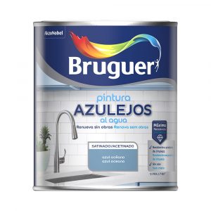 PINTURA AZULEJOS AL AGUA AZUL OCÉANO SATINADO 750 ml