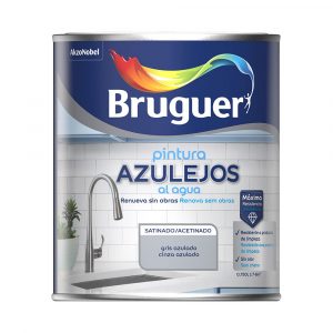PINTURA AZULEJOS AL AGUA GRIS AZULADO SATINADO 750 ml