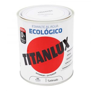 ESMALTE ECOLÓGICO AL AGUA BLANCO SATINADO 750 ml