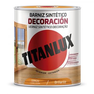 BARNIZ SINTÉTICO DECORACIÓN CEREZO BRILLANTE 250ml TITANLUX M10100514