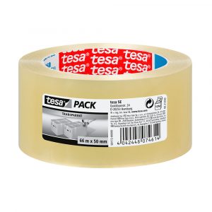 CINTA DE EMBALAR TRANSPARENTE 46 MICRAS 50 mm x 66 m