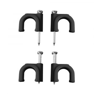 GRAPA NEGRA PARA CABLE MANGUERA TUBULAR 2x2,5mm N°08 (CAJA 100 unid.)