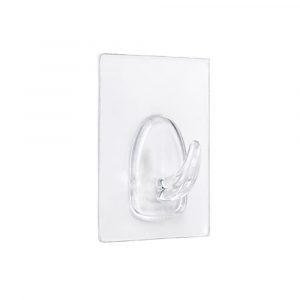 COLGADOR ADHERENTE REUTILIZABLE 60x47mm TRANSPARENTE 1290-0-000 (BLISTER) INOFIX