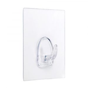 COLGADOR ADHERENTE REUTILIZABLE 80x62mm TRANSPARENTE 1291-0-000 (BLISTER) INOFIX