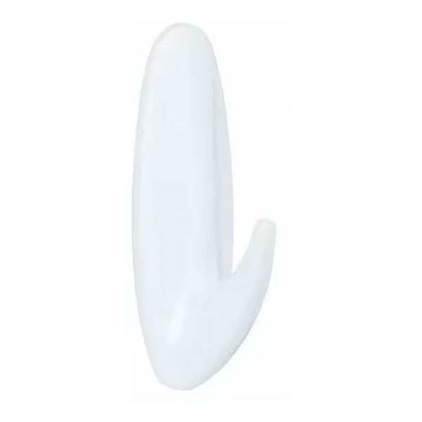 GANCHO DE DISEÑO PARA BAÑO, GRANDE, 1 ud + 2 TIRAS, CARGA MÁX 2,2 kg