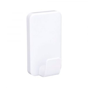 GANCHO PARA UTENSILIOS, EXTRA GRANDE, BLANCO, 1 ud + 3 TIRAS, MÁX  6,8 kg