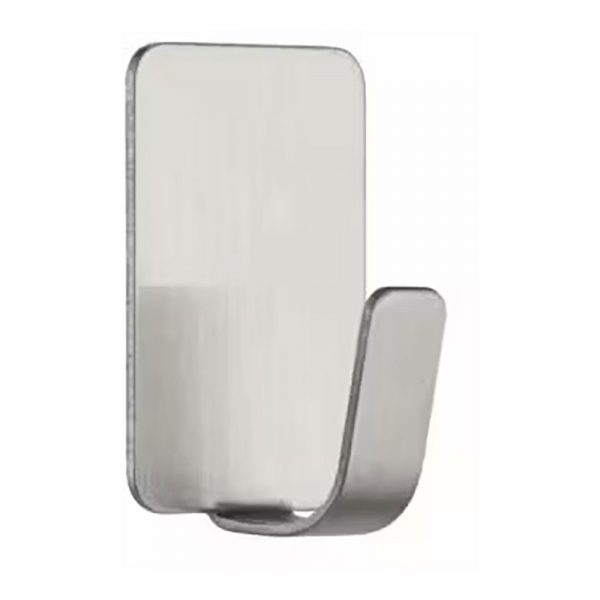 GANCHO DE ACERO INOXIDABLE, PEQUEÑO, 19 x 30 x 15 mm, 4 uds + 5 TIRAS, MÁX 225 gr