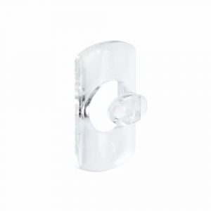 MINI GANCHO DECORATIVO, TRANSPARENTE, 20 uds + 24 TIRAS
