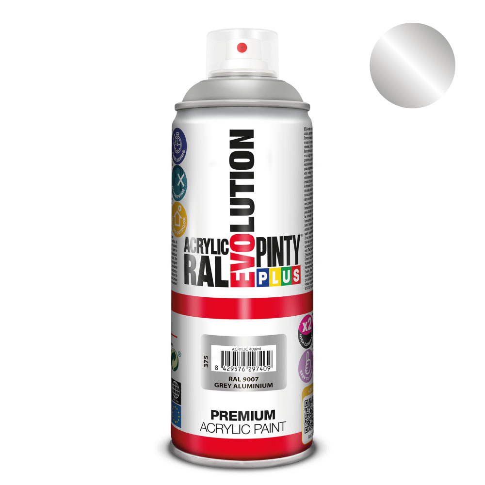PINTURA ACRÍLICA SPRAY EVOLUTION 520 cc RAL 9007 GREY ALUMINIUM