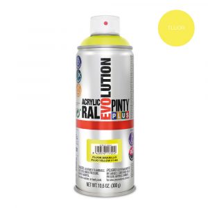 PINTURA ACRÍLICA SPRAY EVOLUTION 520 cc F146 FLUOR AMARILLO 300 g