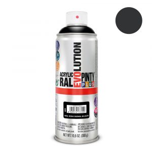 PINTURA ACRÍLICA SPRAY EVOLUTION 520 cc RAL 9004 SIGNAL BLACK 300 g