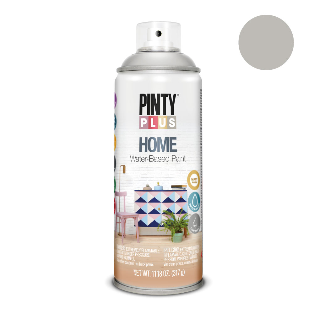 PINTURA ACRÍLICA SPRAY HOME WATER-BASED 520 cc GREY MOON HM116