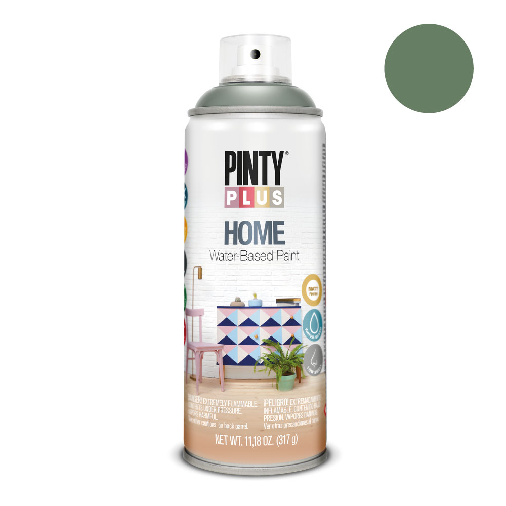 PINTURA ACRÍLICA SPRAY HOME WATER-BASED 520 cc GREEN WOOD HM416